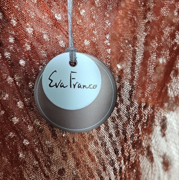 Anthropologie Eva Franco Brown Floral Jacquard Tulle Sleeveless Top SMALL - Picture 10 of 14